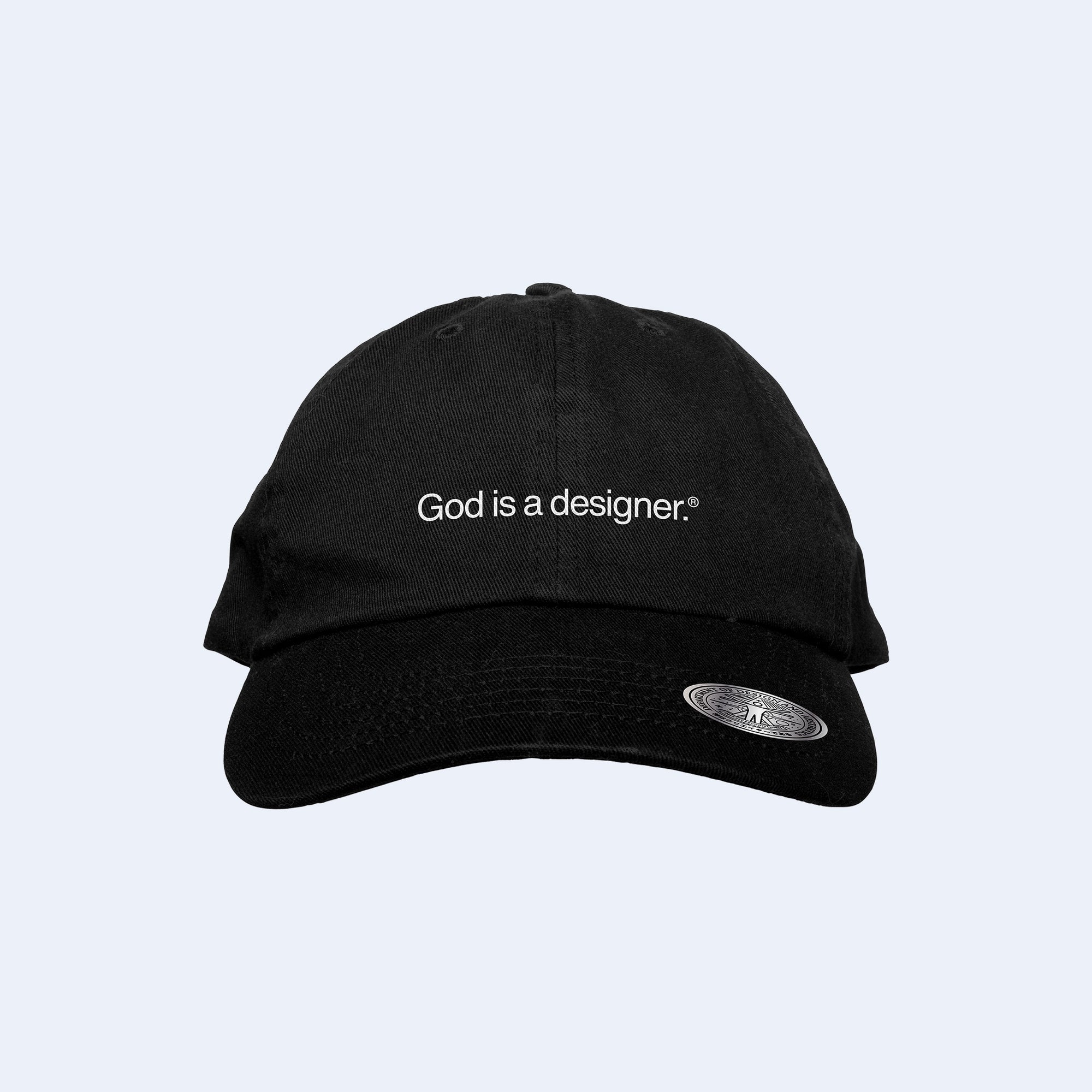 GIAD™ Classic 5-Panel Dad Cap [Black] - God is a designer.®