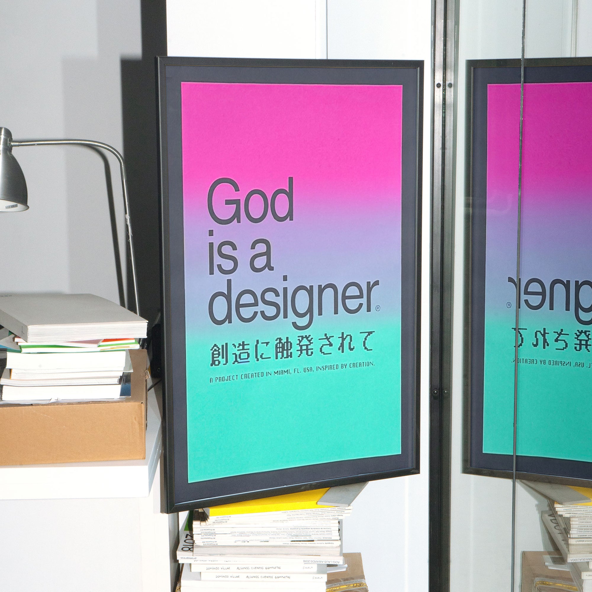 Póster serigrafiado degradado de GIAD - 48 x 63 cm