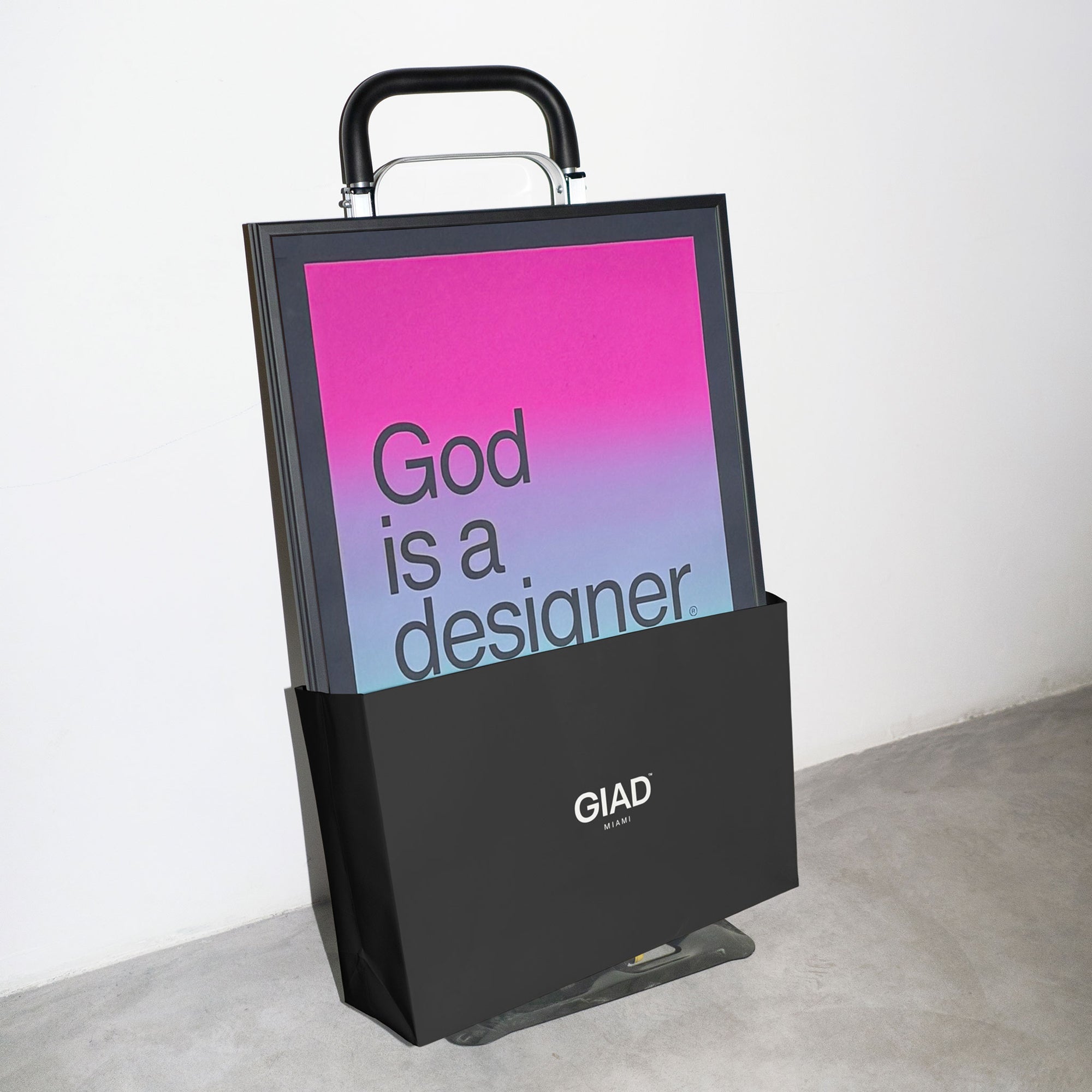 Póster serigrafiado degradado de GIAD - 48 x 63 cm