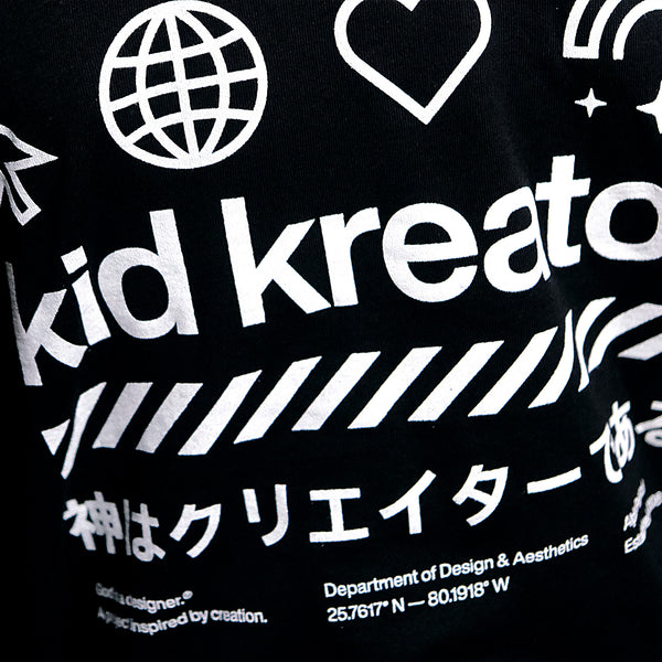Kid Kreator Toddler SS [Black] - God is a designer.®