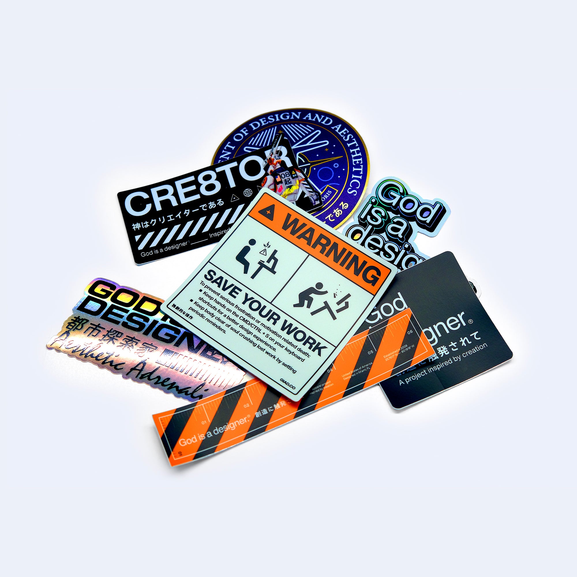 GIAD™ Assorted Sticker Bundle 2023 - God is a designer.®