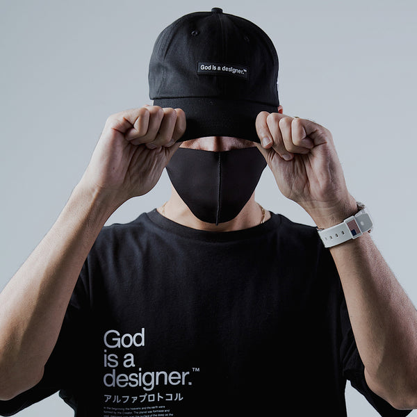 GIAD™ Covert 6-panel Dad Cap Limited [Black] - God is a designer.®