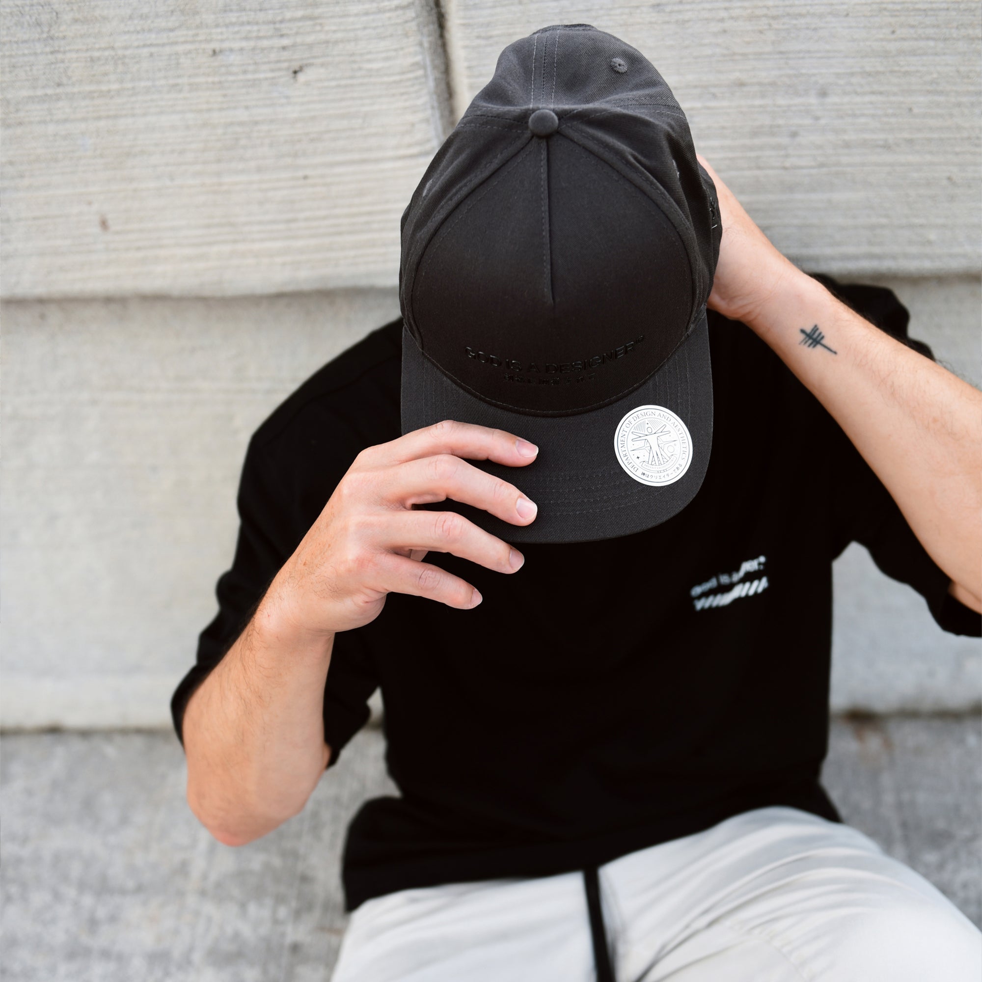GIAD BASE 5-Panel Snapback [Obsidian]