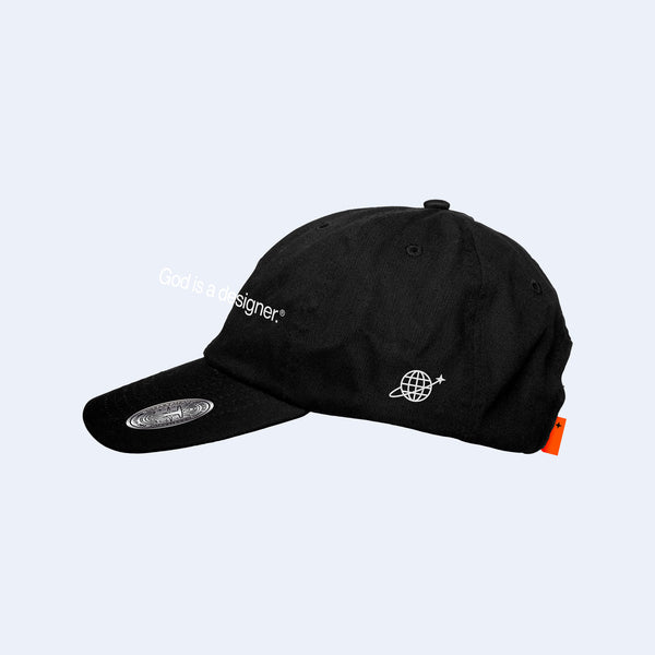 GIAD™ Classic 5-Panel Dad Cap [Black] - God is a designer.®