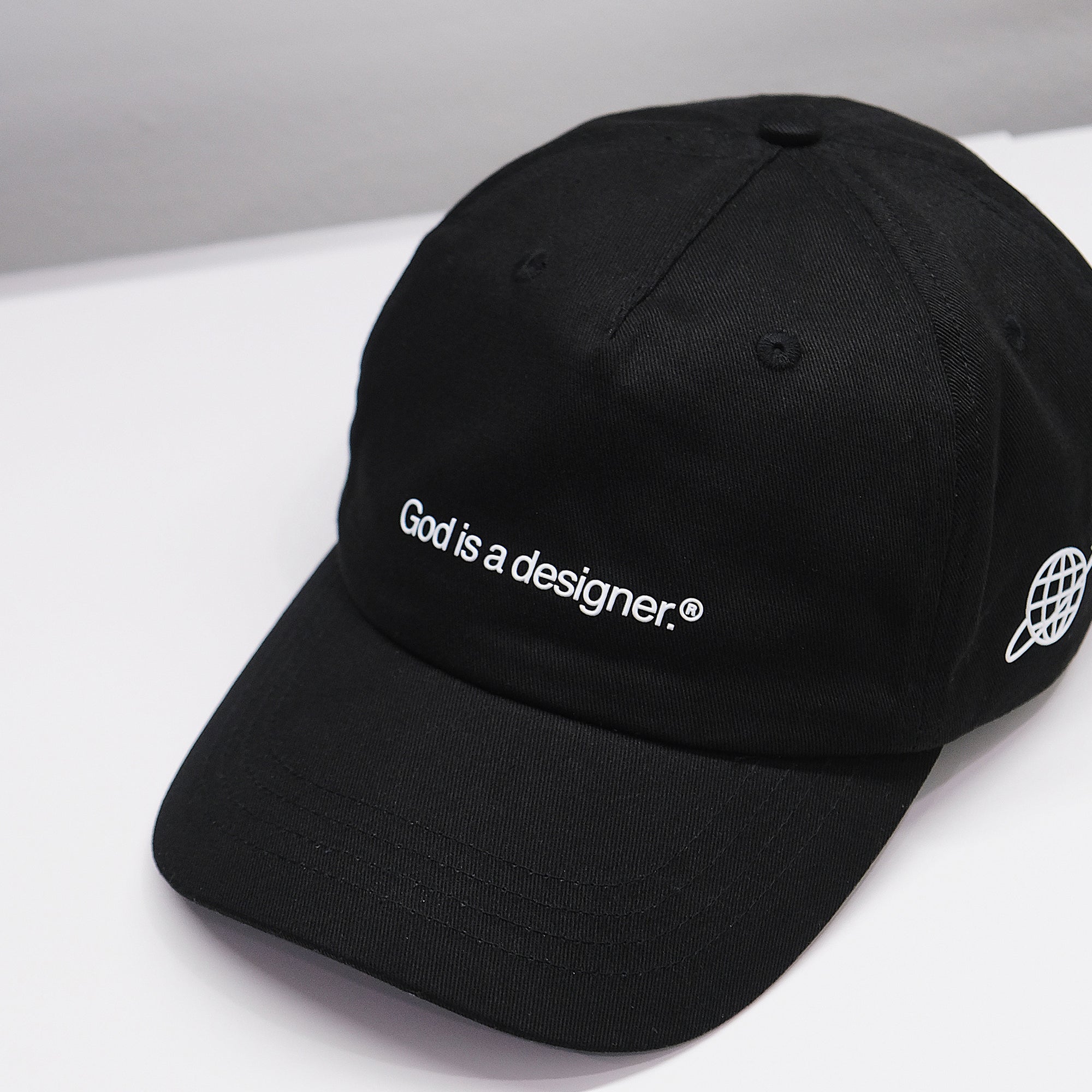 GIAD™ Classic 5-Panel Dad Cap [Black] - God is a designer.®
