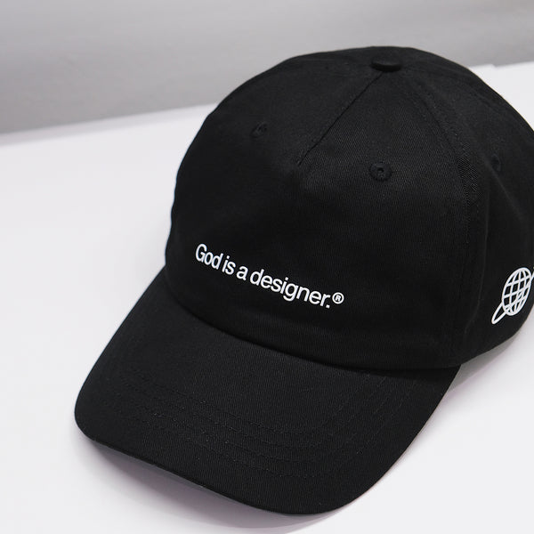 GIAD™ Classic 5-Panel Dad Cap [Black] - God is a designer.®