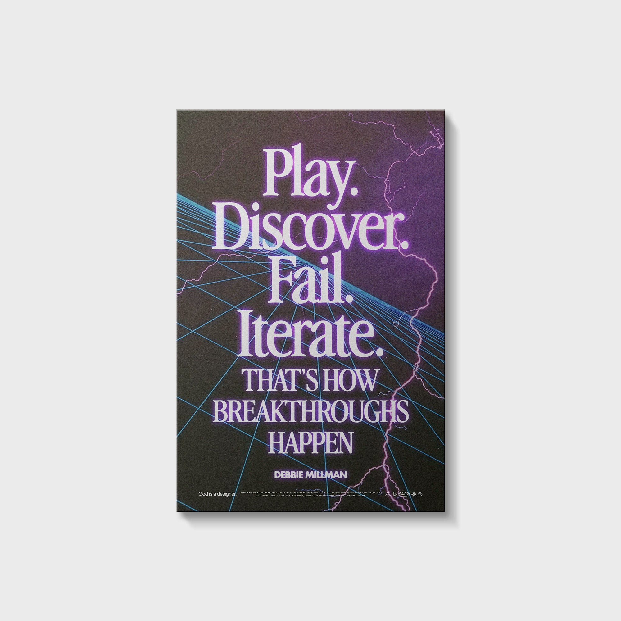 Play Discover Fail Iterate - Debbie Millman Giclee Poster Print