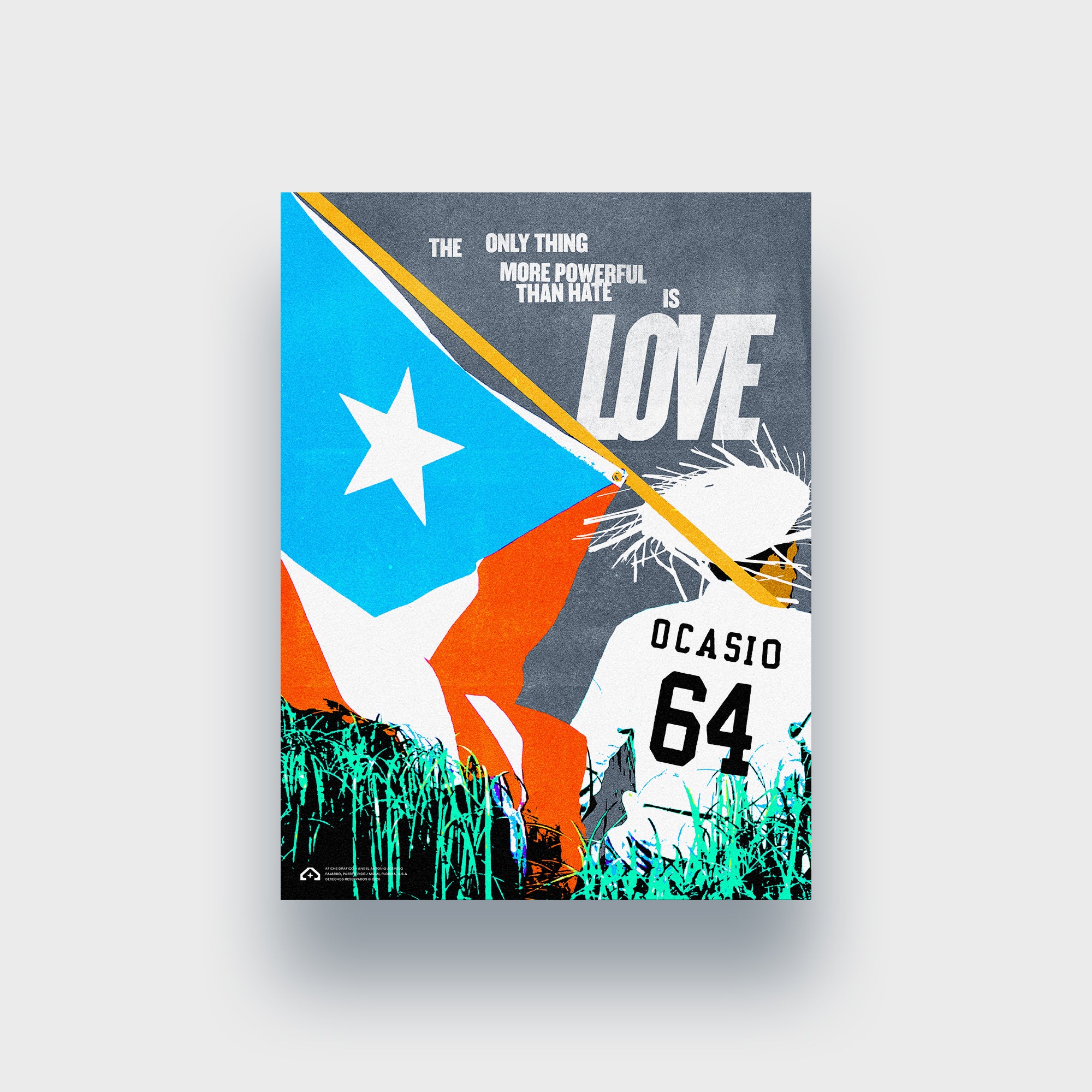 Ocasio 64 Love Puerto Rico Giclee Poster Print