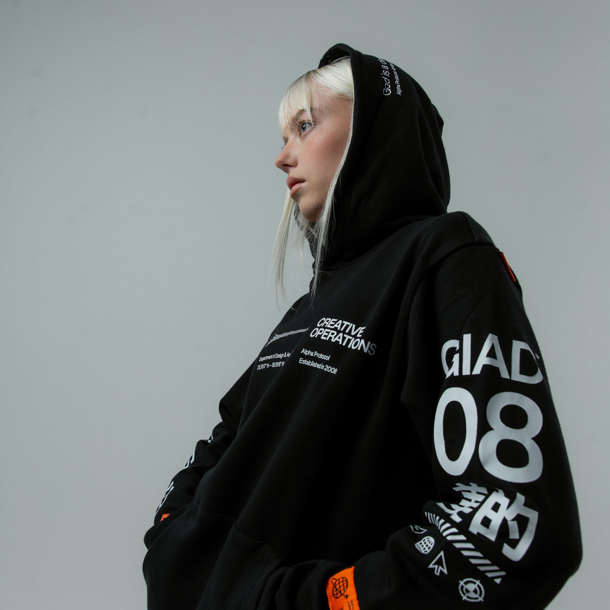 Creative Operations Hooded Pullover V2 [Black] – God is a designer.®