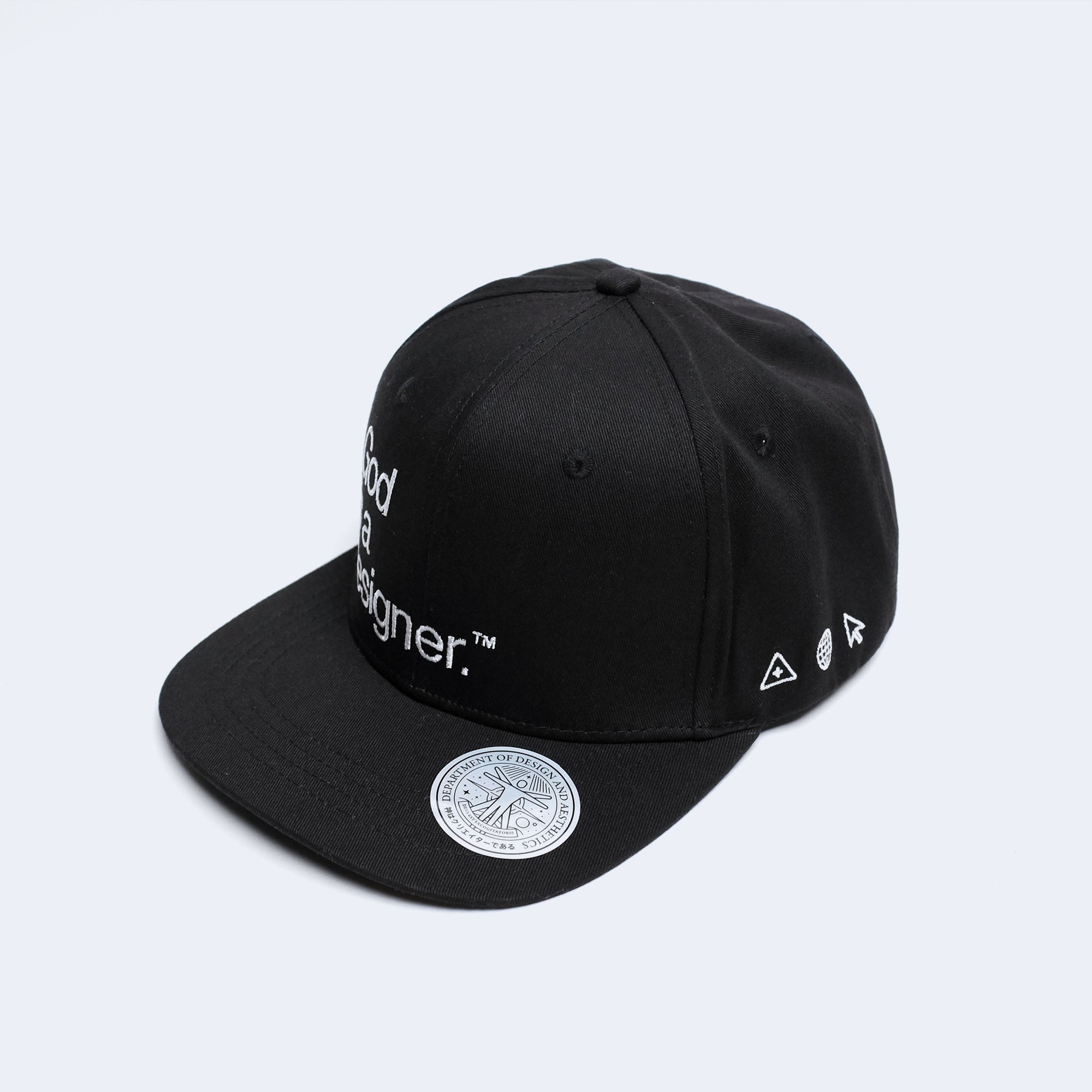 GIAD™ Classic 6-Panel Snapback [Black] - God is a designer.®