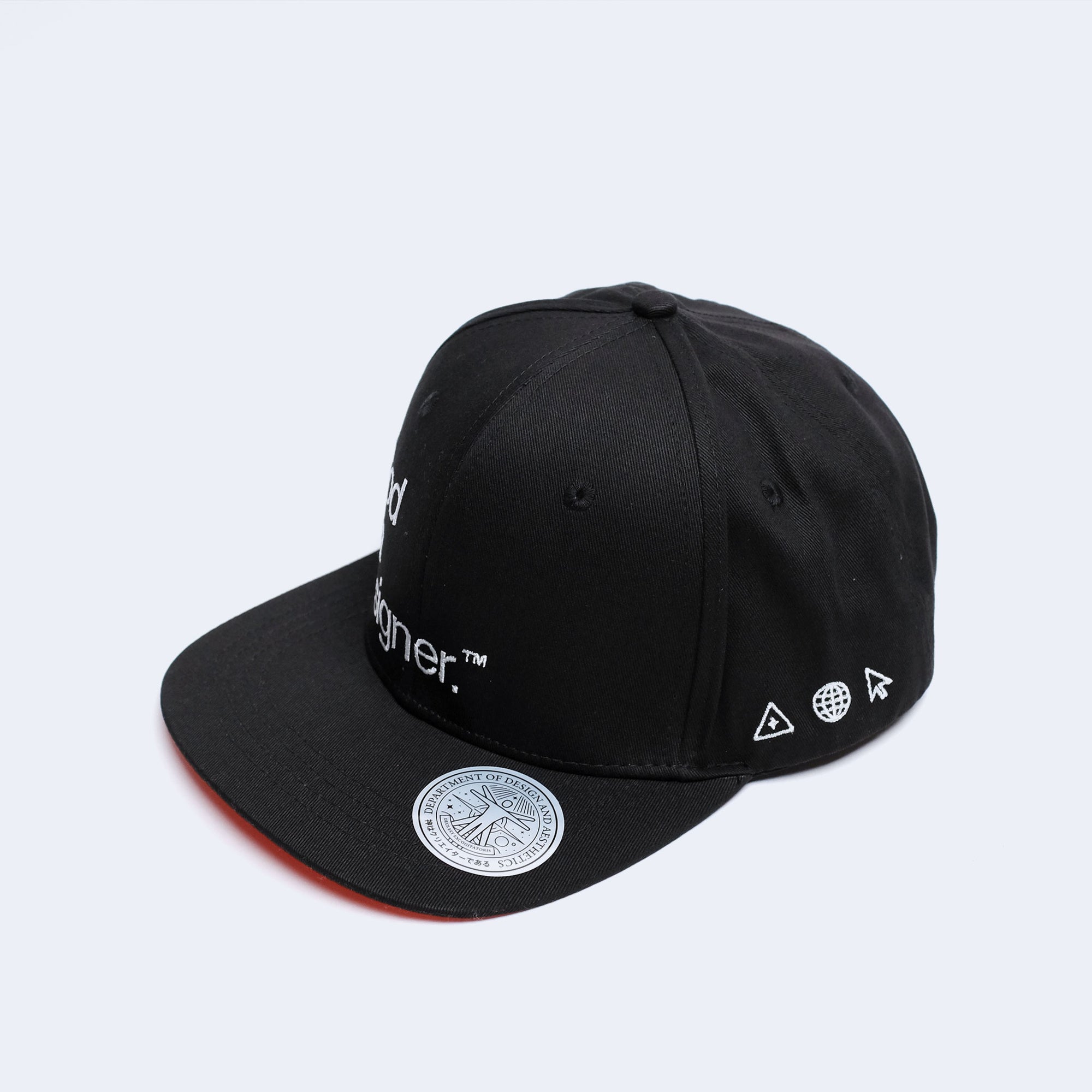 GIAD™ Classic 6-panel Snapback [Black/Orange] – God is a designer.®